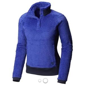 Mountain Hardwear Royal Blue Textured Fleece Jacket
